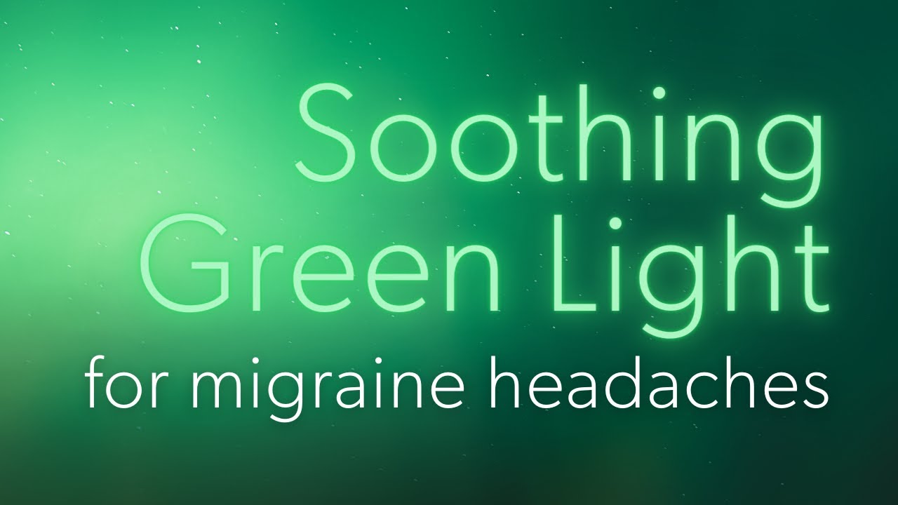 Green Migraine Pain Relief Light Therapy Test Green Screen