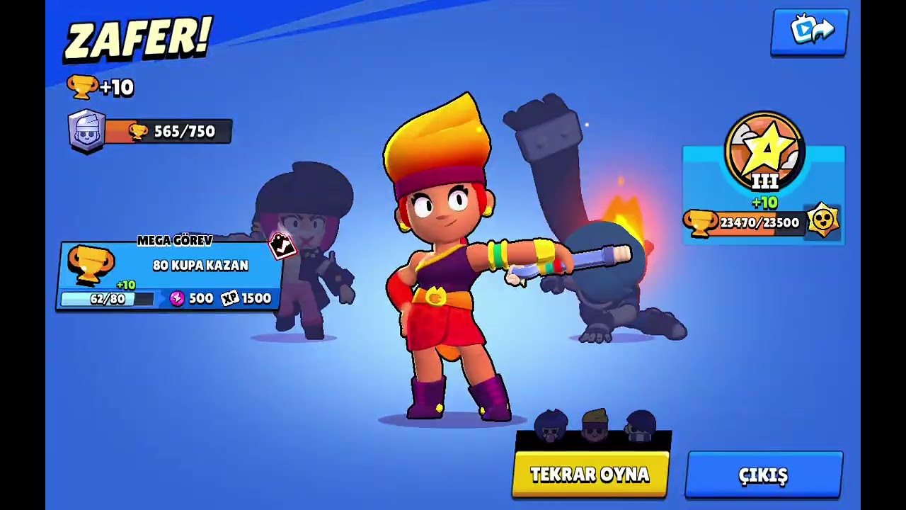 Brawlstars bölüm 67 amber ile oynuyorum gizemli stardan ash çıktı🤖🤖🤖