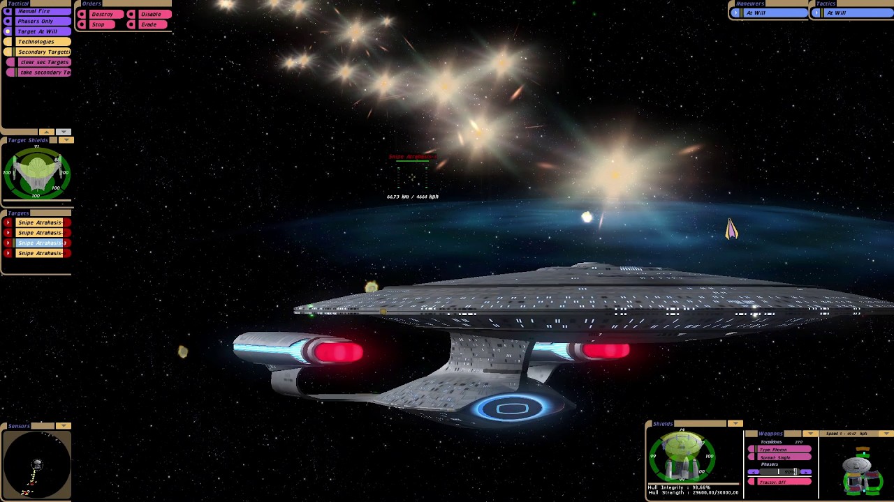 USS Yamato vs Romulan Birds of Prey | KM | Star Trek Bridge Commander