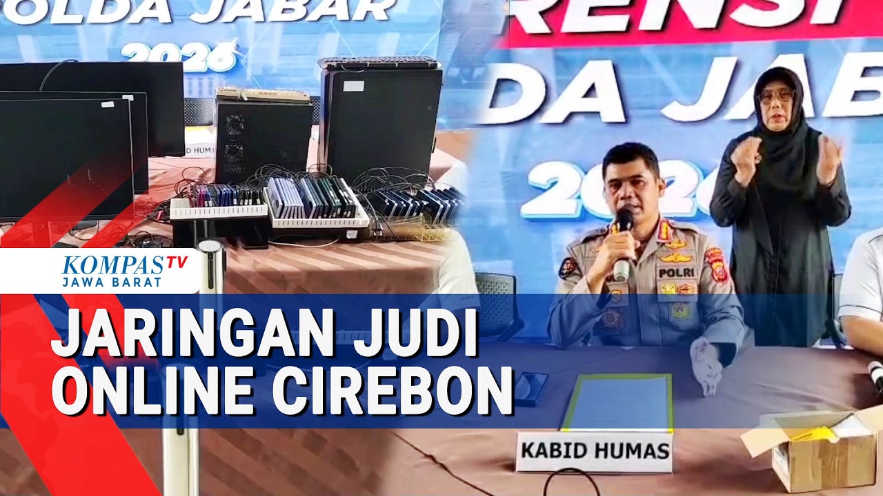Polda Jabar Bongkar Jaringan Judi Online di Cirebon