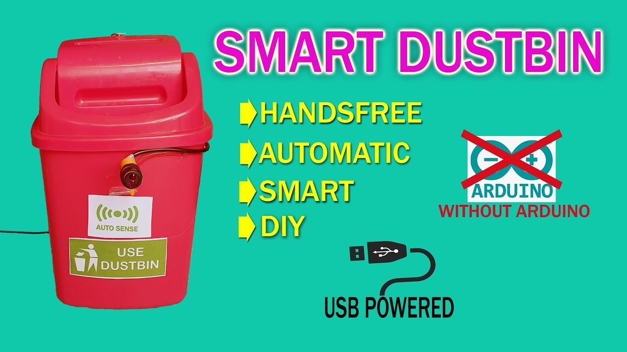 How to make smart dustbin||DIY smart dustbin|| homemade automatic dustbin
