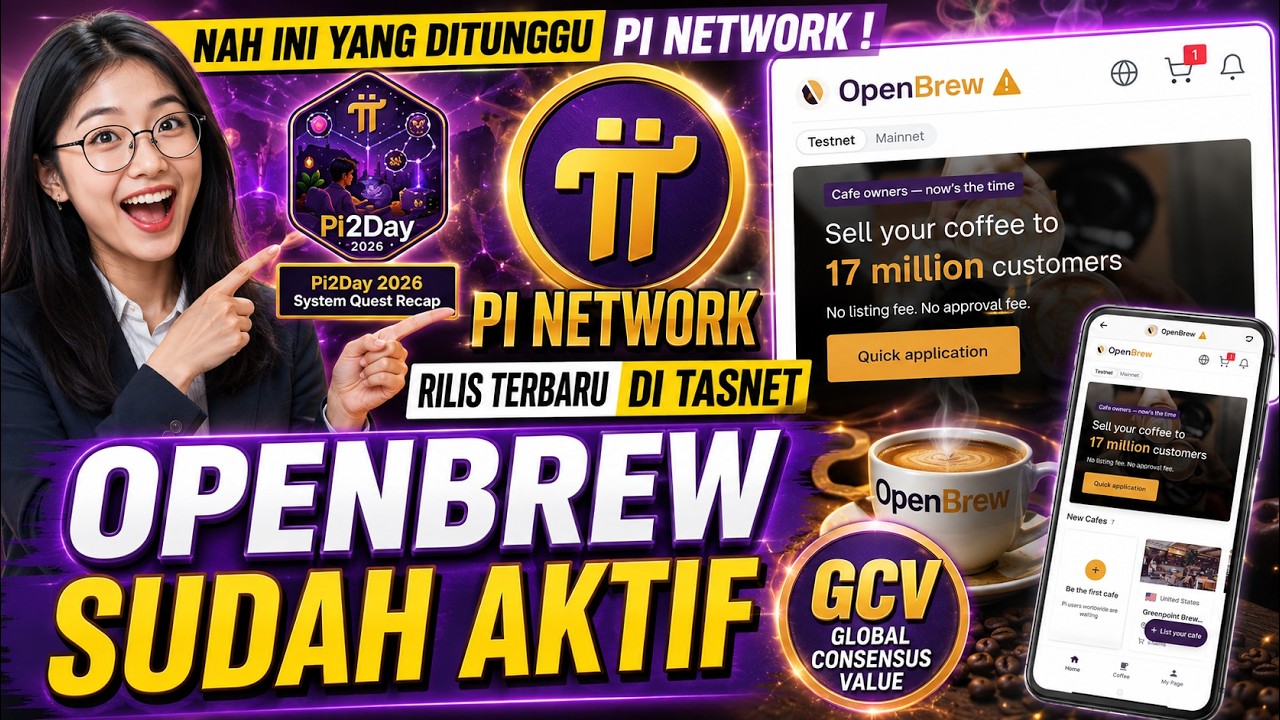 🚨PI NETWORK IS CAUSING A STIR TODAY! IS OPENBREW ALREADY ACTIVE ON TESTNET? LATEST RELEASE