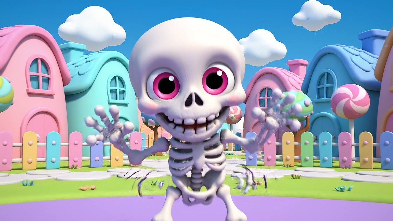 Silly Skeleton Dances Shake Shake Sha | Funny Halloween & Kids Dance Song