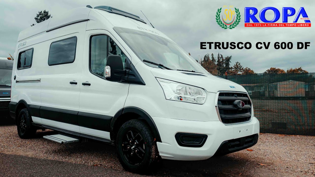 ETRUSCO CV 600 DF FORD TRANSIT BIANCO 2.0 ECOBLUE 130CV CAMBIO AUTOMATICO CAMPER PURO FURGONATO VAN