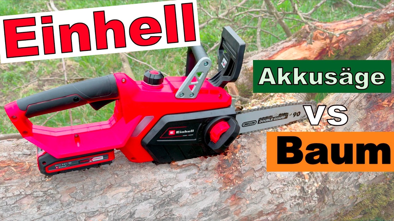 Härtetest🔥- Einhell Akku-Kettensäge GE-LC 18/25 Li  - Die beste Billigsäge? 🤔
