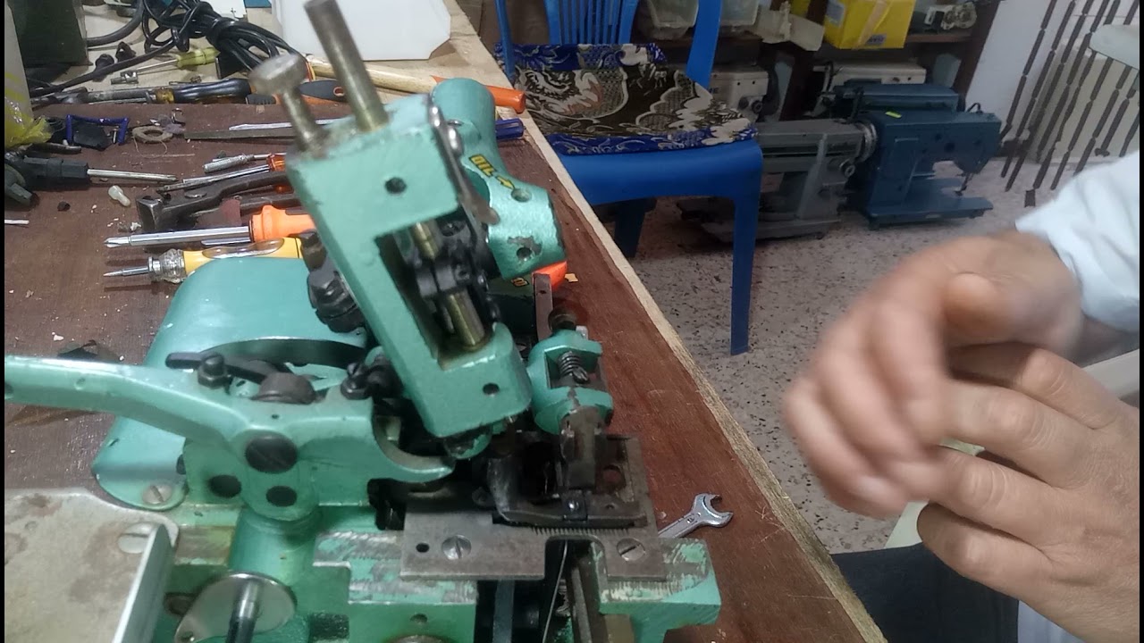 إصلاح ماكينة الخياطة سورجي(7)réparation de machine à coudre surjeteuse
