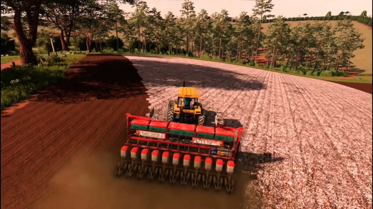 In&iacute;cio do Plantio de Soja no mapa Kampmann's Homens do Campo | Farming Simulador 22