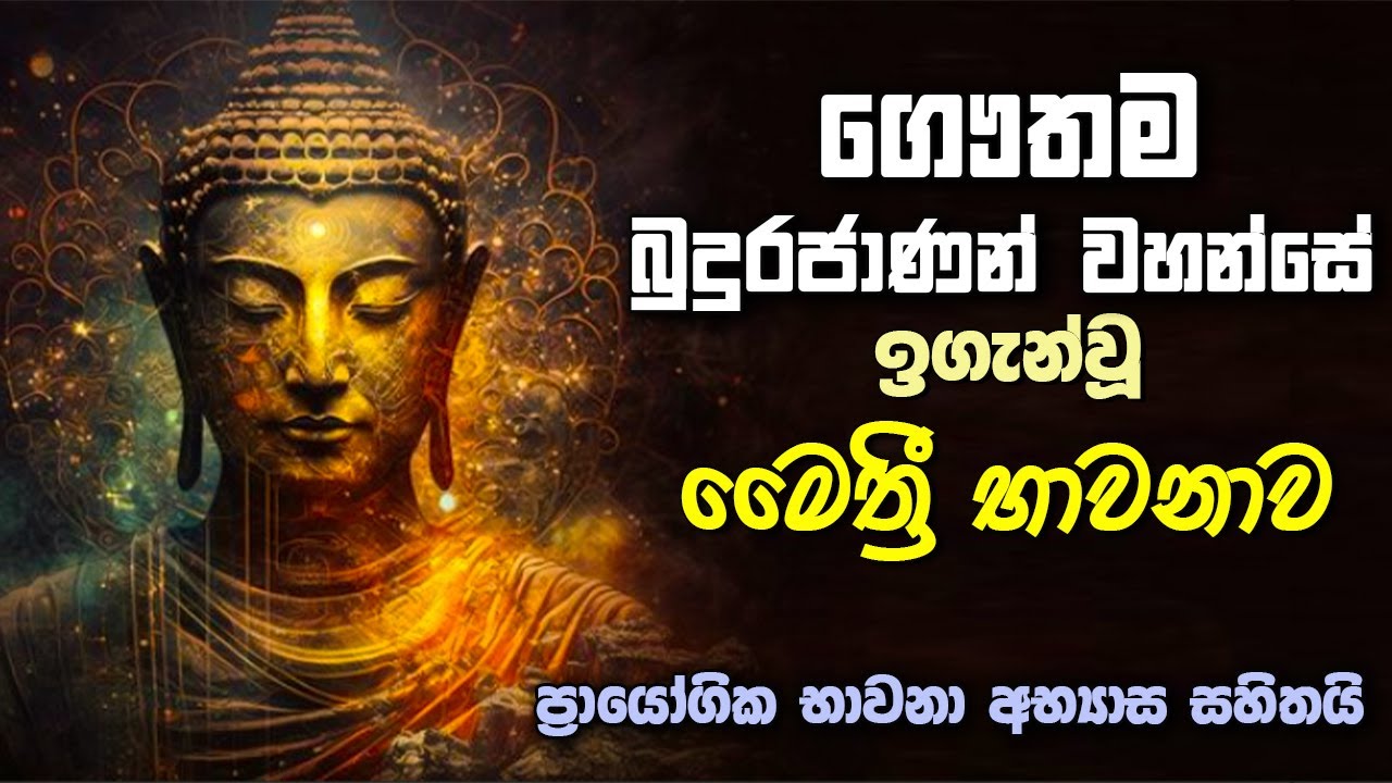 ගෞතම බුදුරජාණන් වහන්සේ ඉගැන්වූ මෛත්‍රී භාවනාව