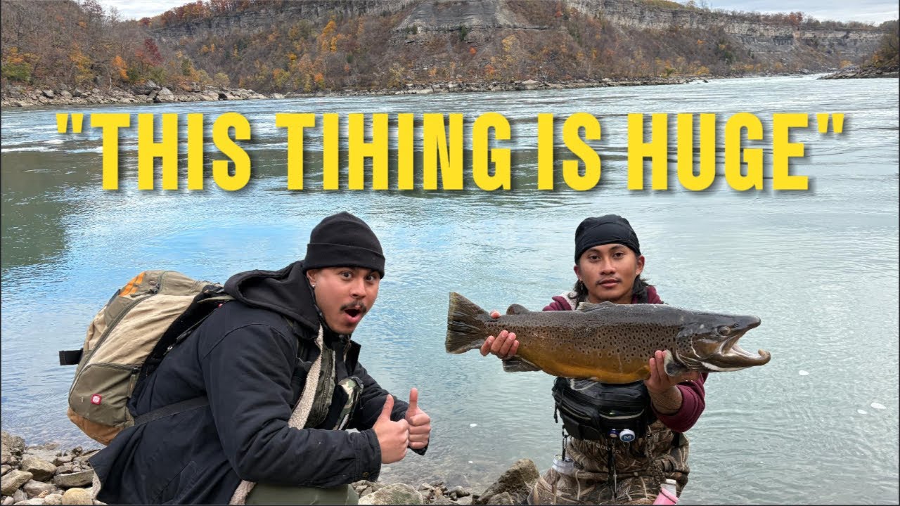 Fishing for TROPHY SIZE TROUT | Niagara River