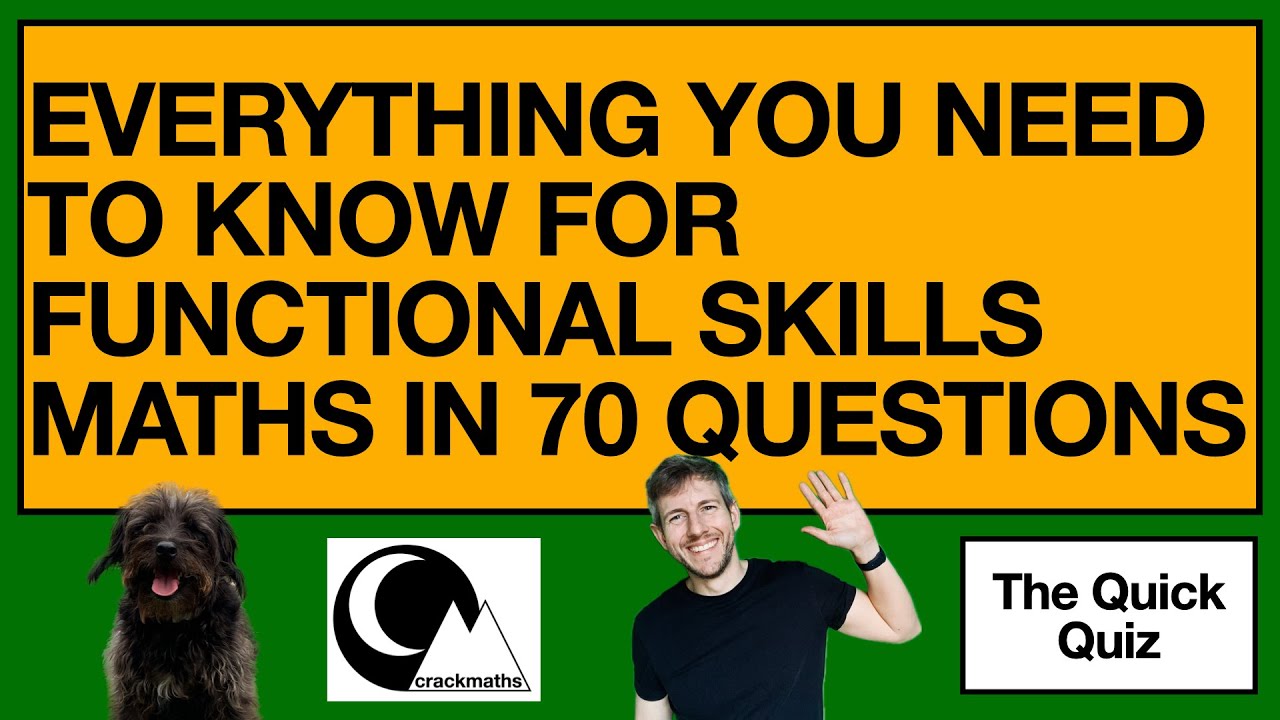 Functional Skills Level 2 Maths in 70 questions: Diagnostic Quiz #maths #functionalskills