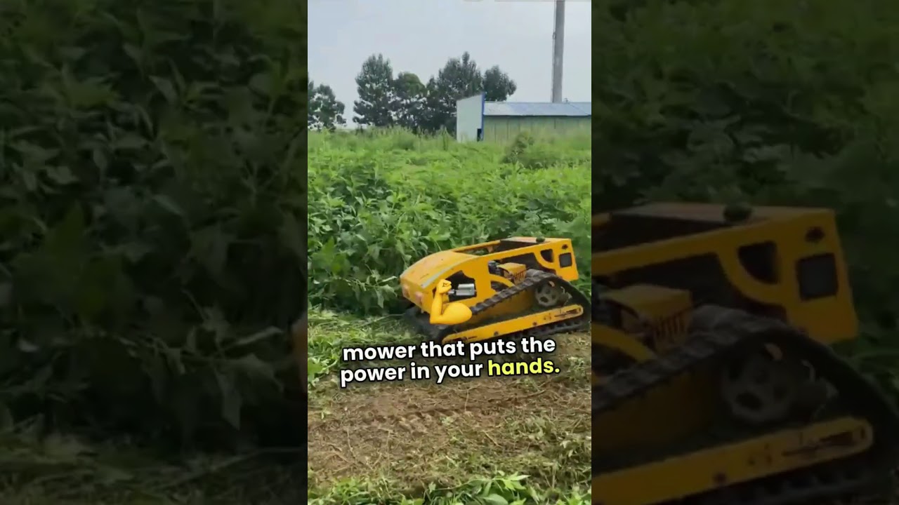 Remote Mower Magic! #shorts #trending #viral #status #society #facts #innovation #lawn #garden #tech