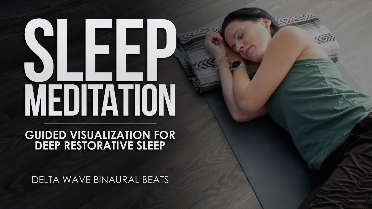 Guided Sleep Meditation | Body Scan, Relaxing Visualization & Binaural Beats