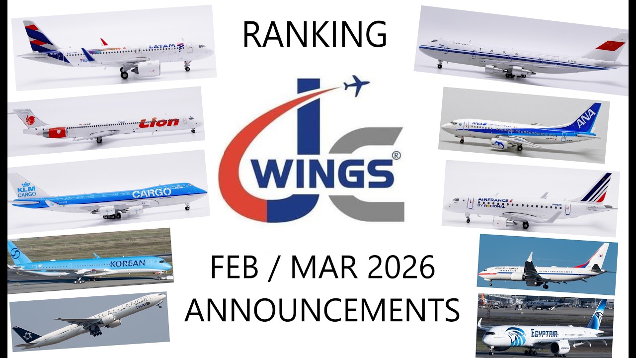 Ranking JC Wings 400 Scale Feb / March 26 Announcements