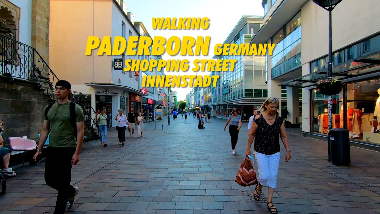 Walking PADERBORN Germany Shopping Street Innenstadt - 4K Walking Tour Paderborn 2022 !!! Paderborn