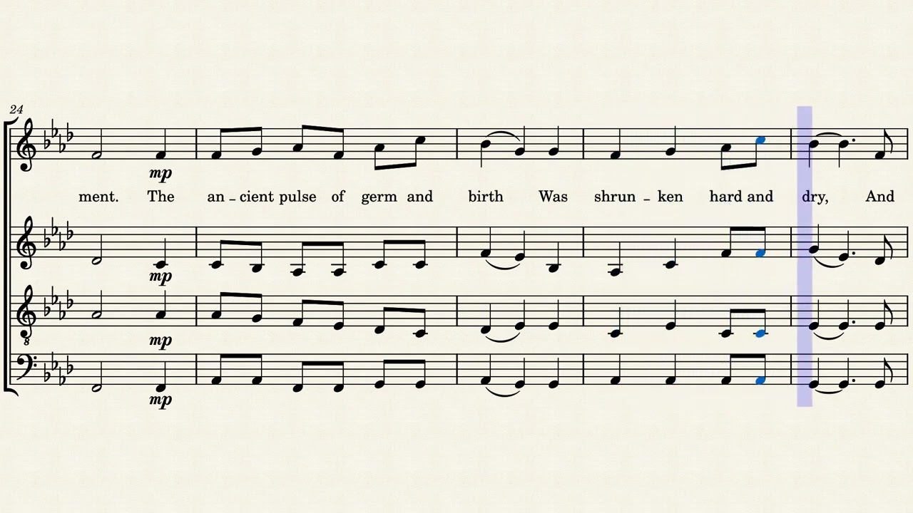 The Darkling Thrush by Michael Scheurich based upon a poem by Thomas Hardy