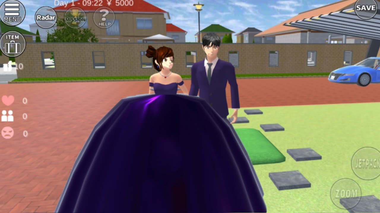 💜👑 Royal Dark Purple Gown Tutorial | Sakura School Simulator ✨