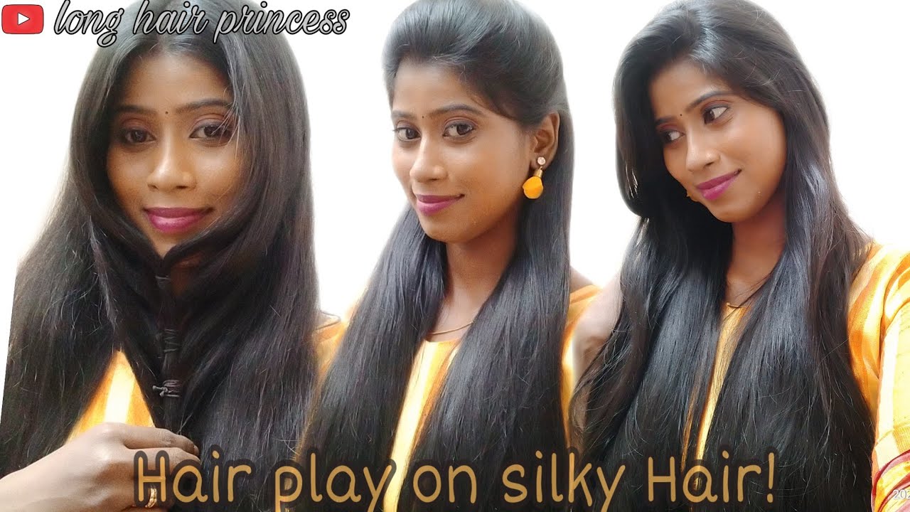 My new Hair play video on my silky hair!