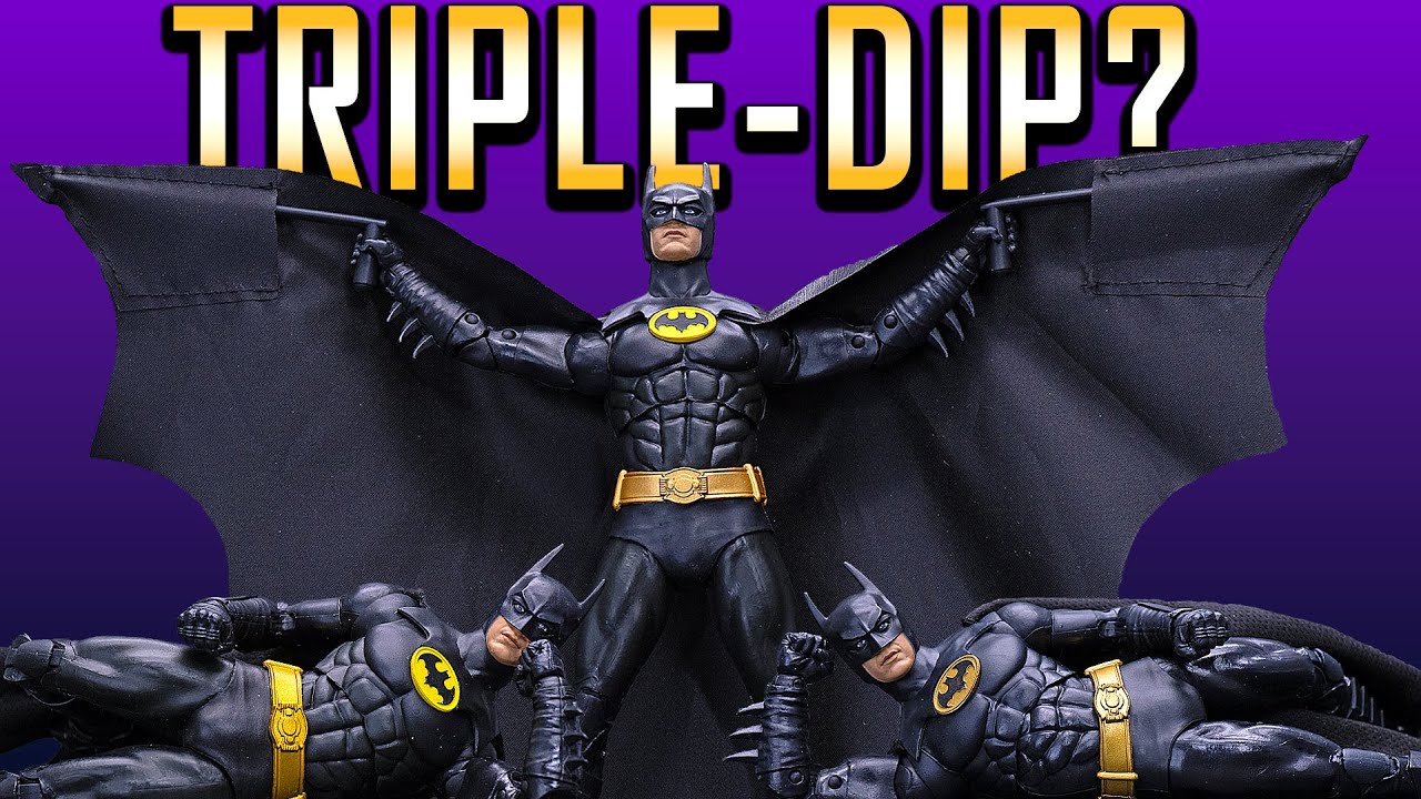 Comparing ALL THREE McFarlane Keaton Batman Figures!