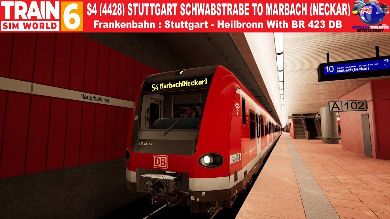 S4 (4428) Штутгарт Швабштрассе &mdash; Марбах (Неккар) Train Sim World 6 #trainsimworld6 #germany
