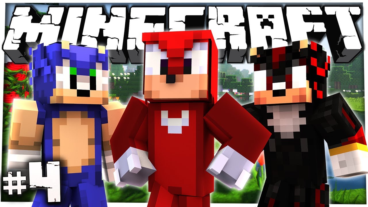 Sonic & Shadow Play Minecraft Часть 4 - НАКЛЗ - ЕХИДНА!