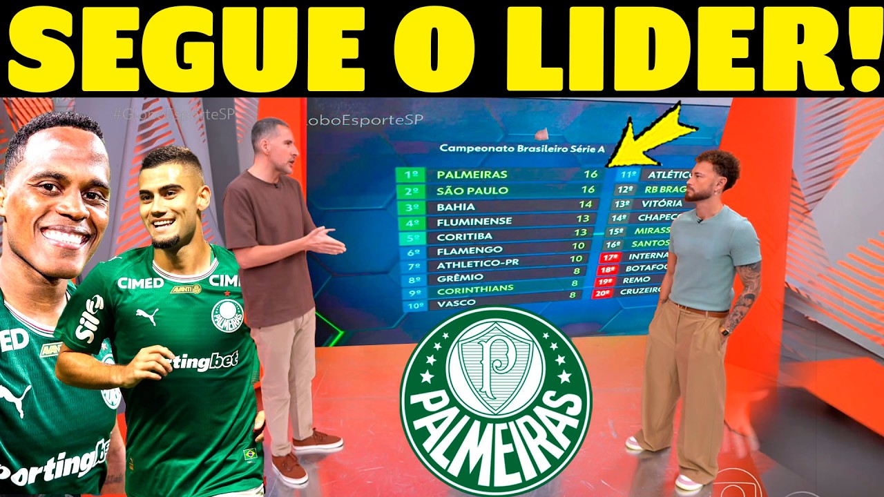 AGORAA!! GLOBO ESPORTE PALMEIRAS! EXCELENTE NOTICIA DO VERDÃO! PALMEIRAS TÁ UMA MÁQUINA!