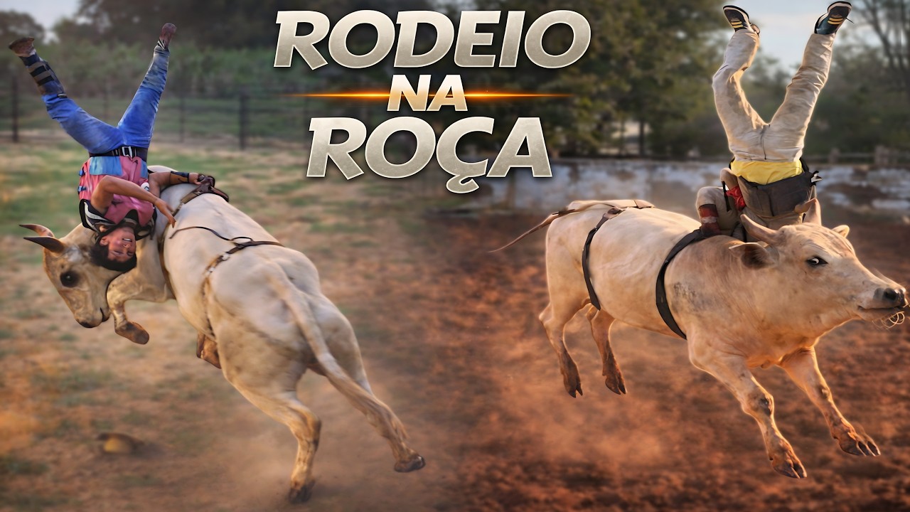 Especial Rodeio na Roça 🤣 Nossa que Boi DURO!