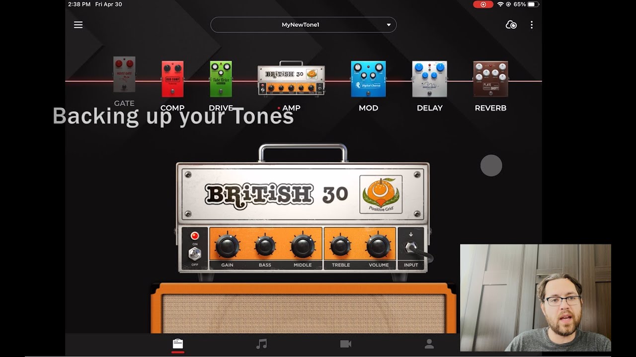 Backing up tones