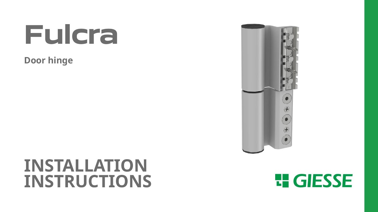 Fulcra - Door Hinge - Instructions | Giesse