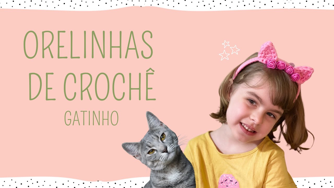 COMO FAZER ORELHAS DE GATINHO COM FIO DE MALHA | CROCHÊ | FIO DE MALHA | TECE TRAMA