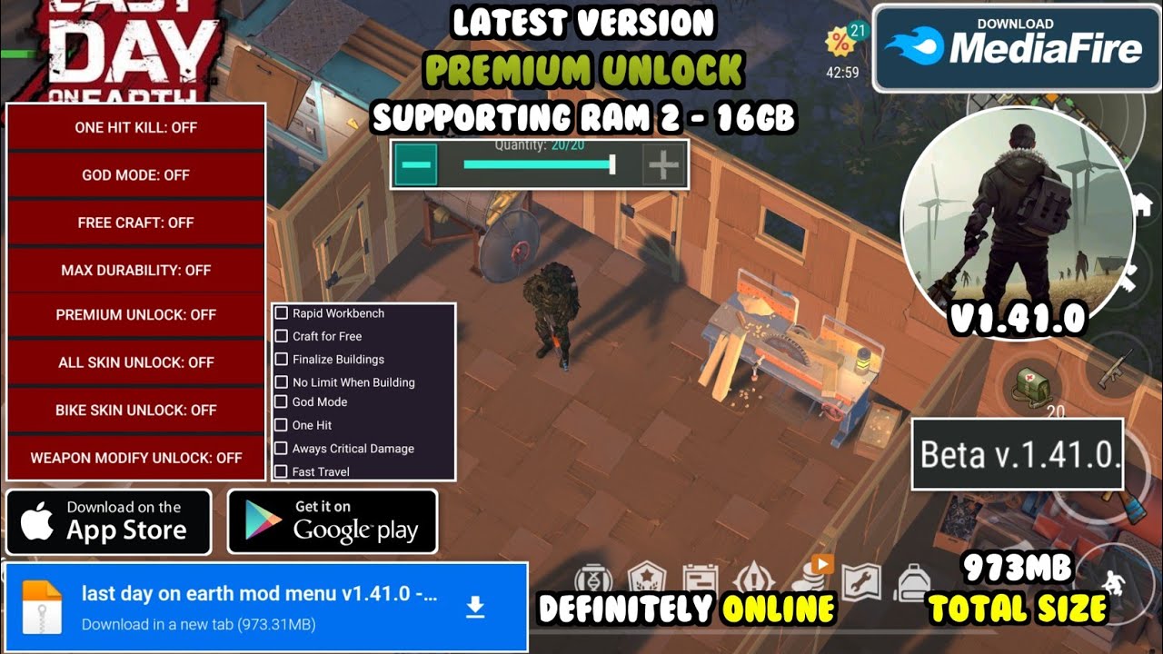 last day on earth mod menu v1.41.0 | latest version new reward crypt for your home location, god mod