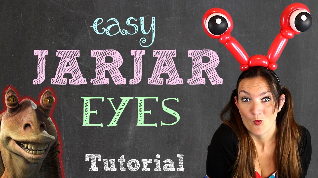 Easy JAR JAR EYES HEADBAND Balloon Animal Tutorial - Learn Balloon Animals with Holly!