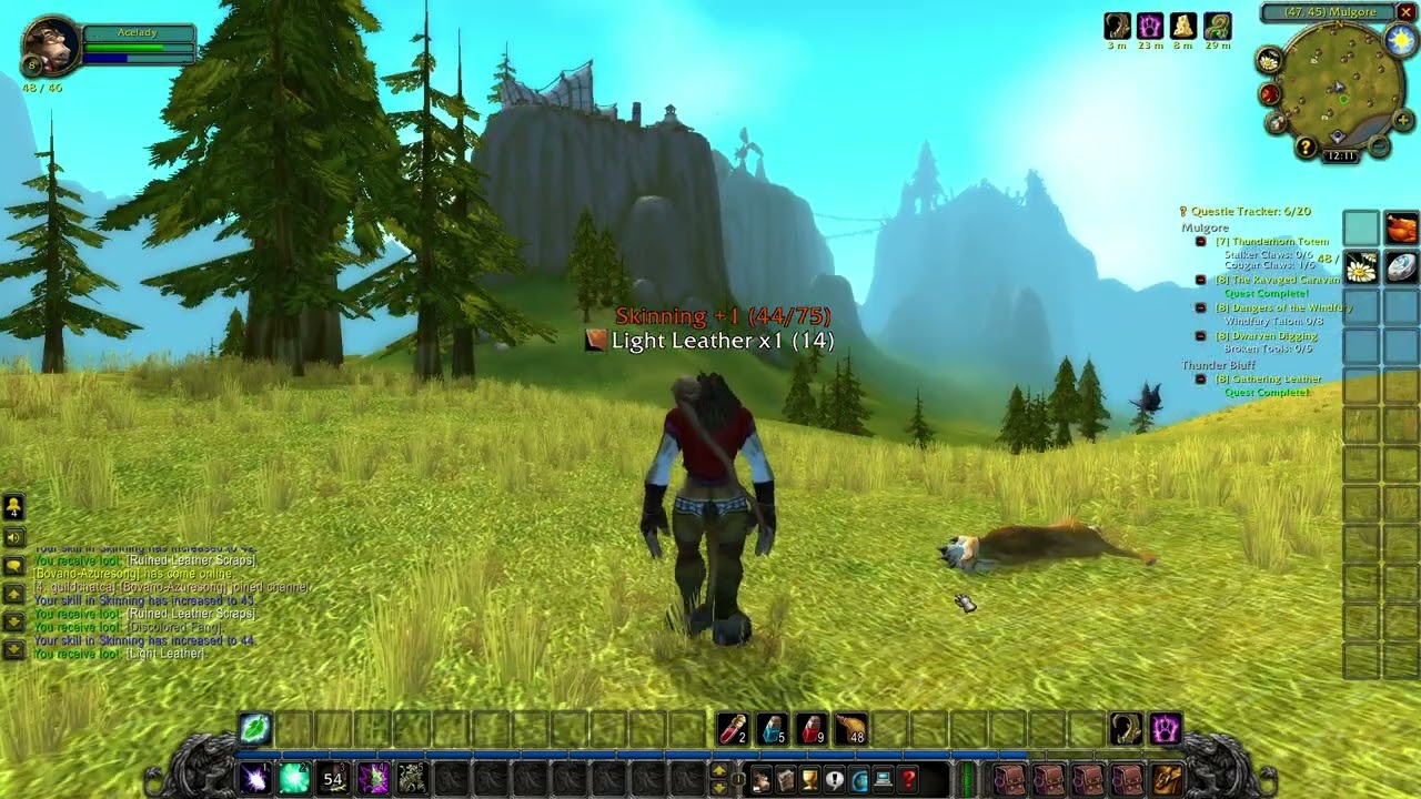 Tauren Druid Classic Era:  A lot of deaths