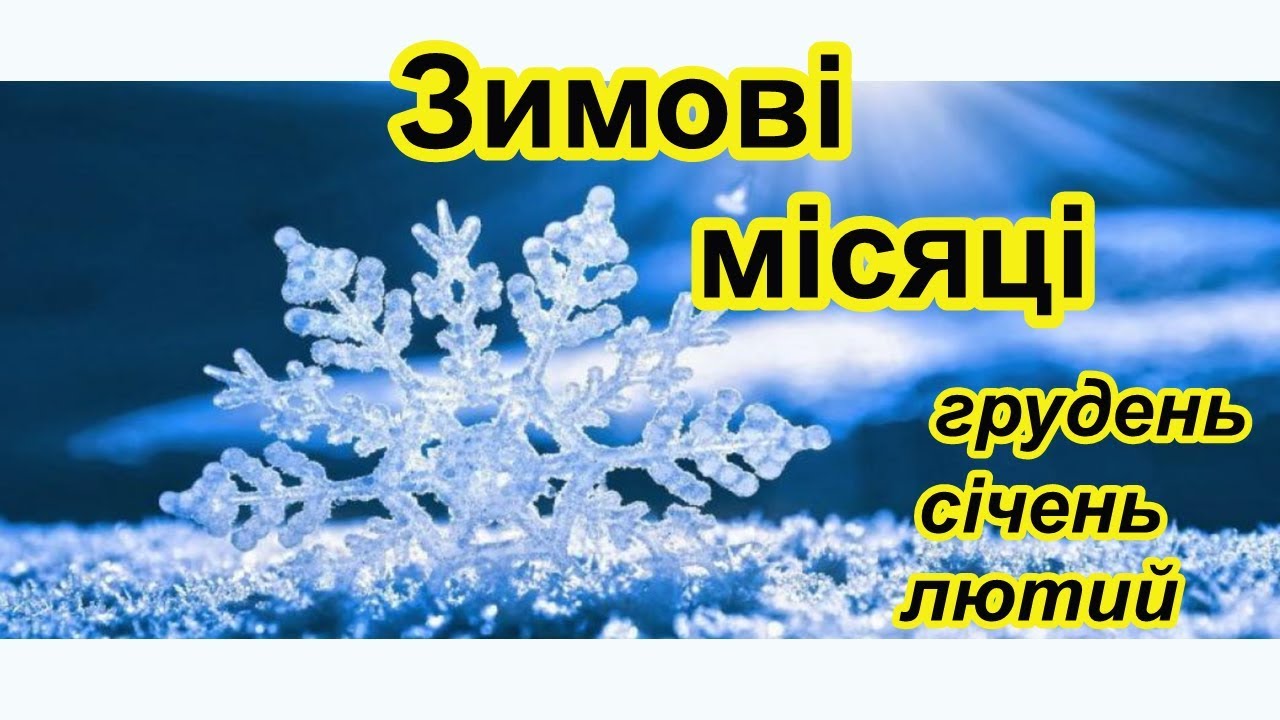 Зимові місяці. Зима