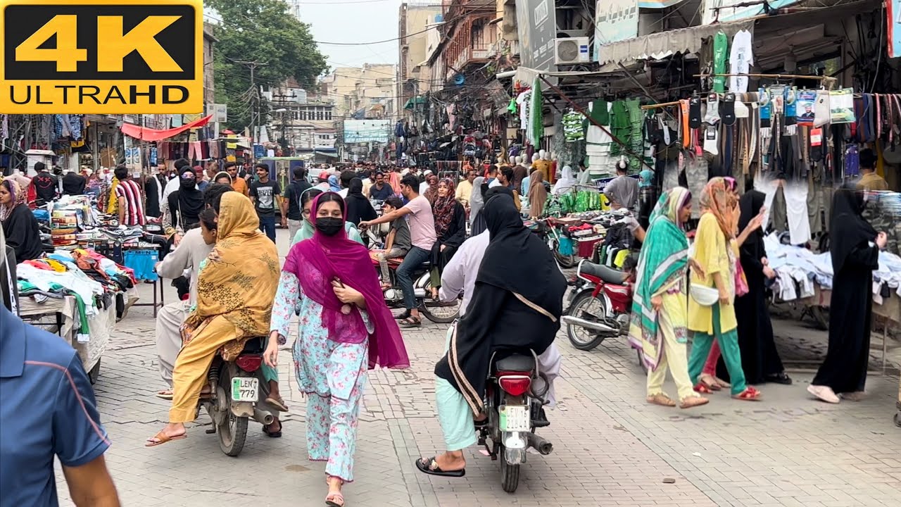 PAKISTAN : 2024 LAHORE CITY (FullHd) -4K VIDEO LAHORE CITY WALK TOUR