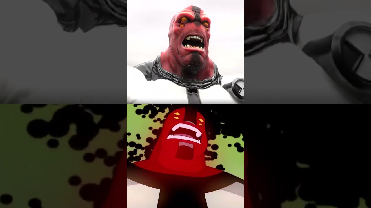 Real Life vs Cartoon | Four Arms Transformation #Ben10 #Omnitrix #Ben10Classic