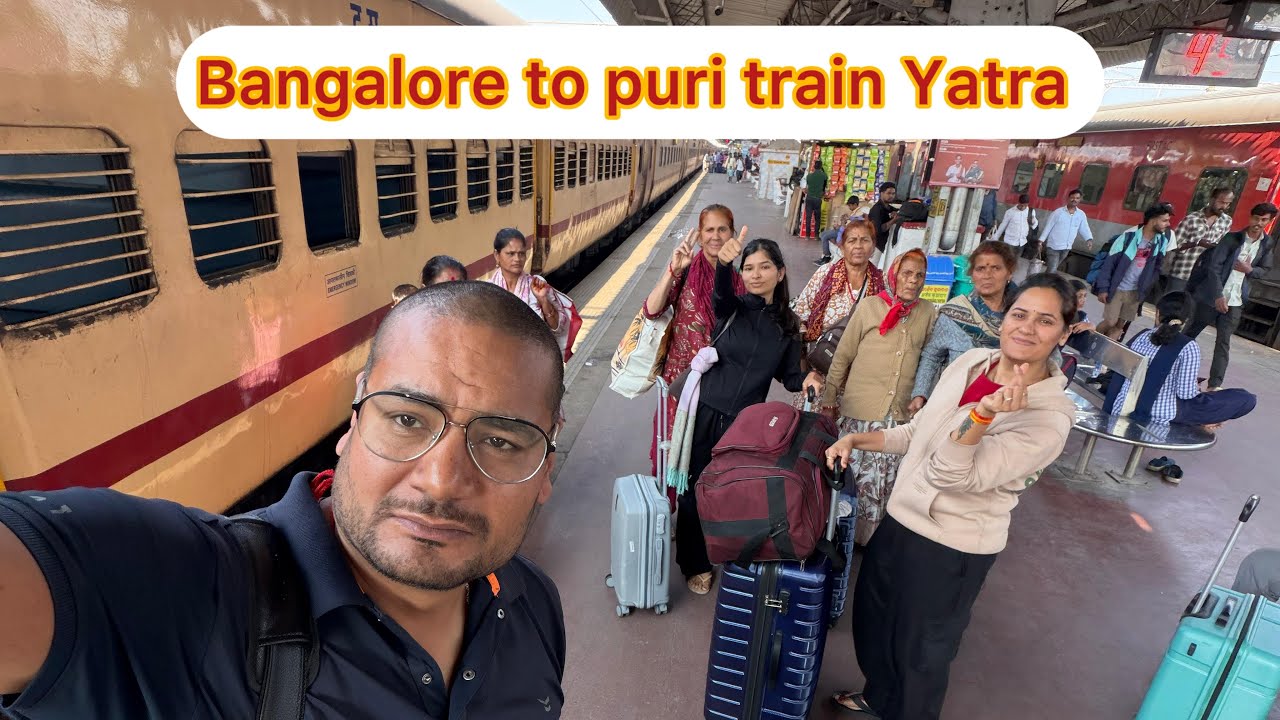 हमारा बैंगलोर से पूरी का 🚃 सफ़र परिवार के साथ #newvlog #trainjourney 