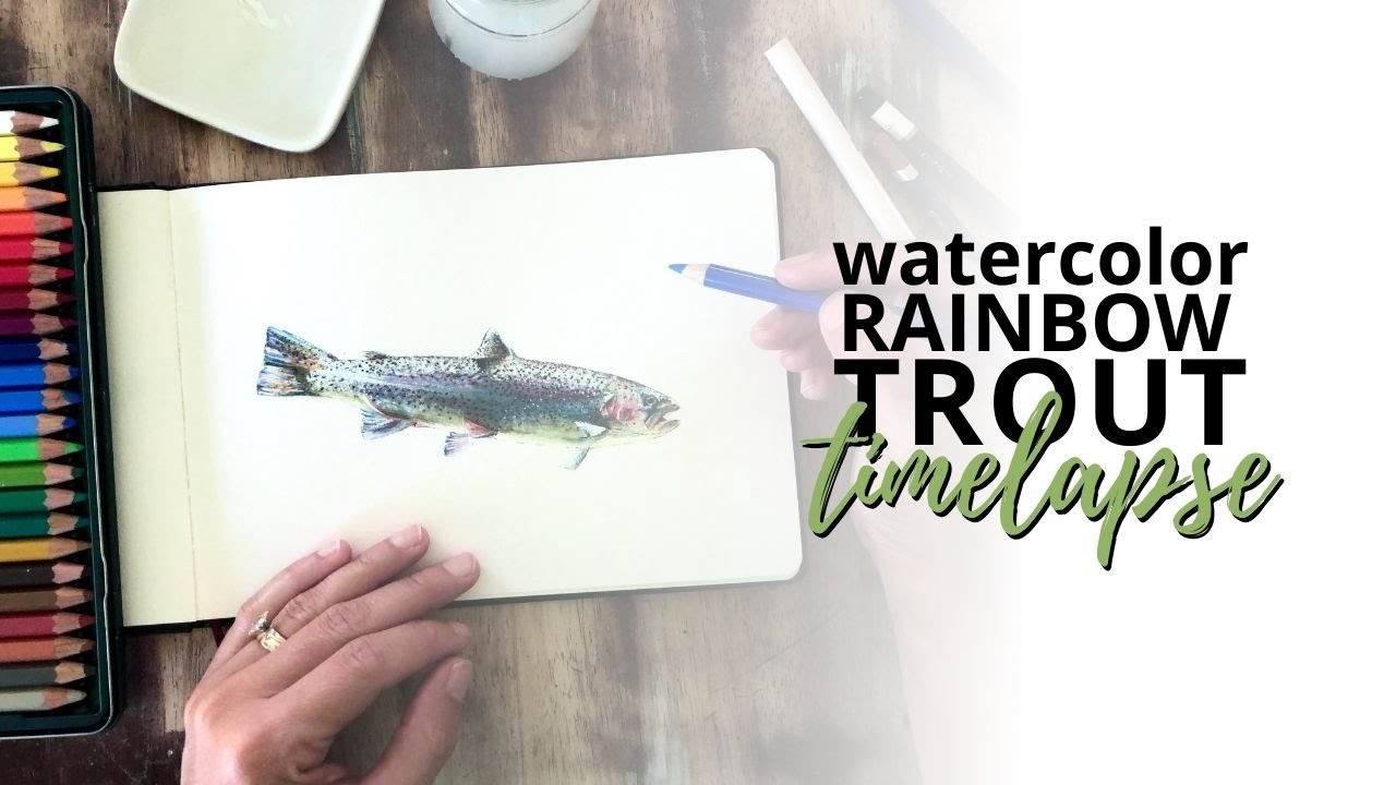 Reel in the Rainbow: Watercolor Painting of a Trout