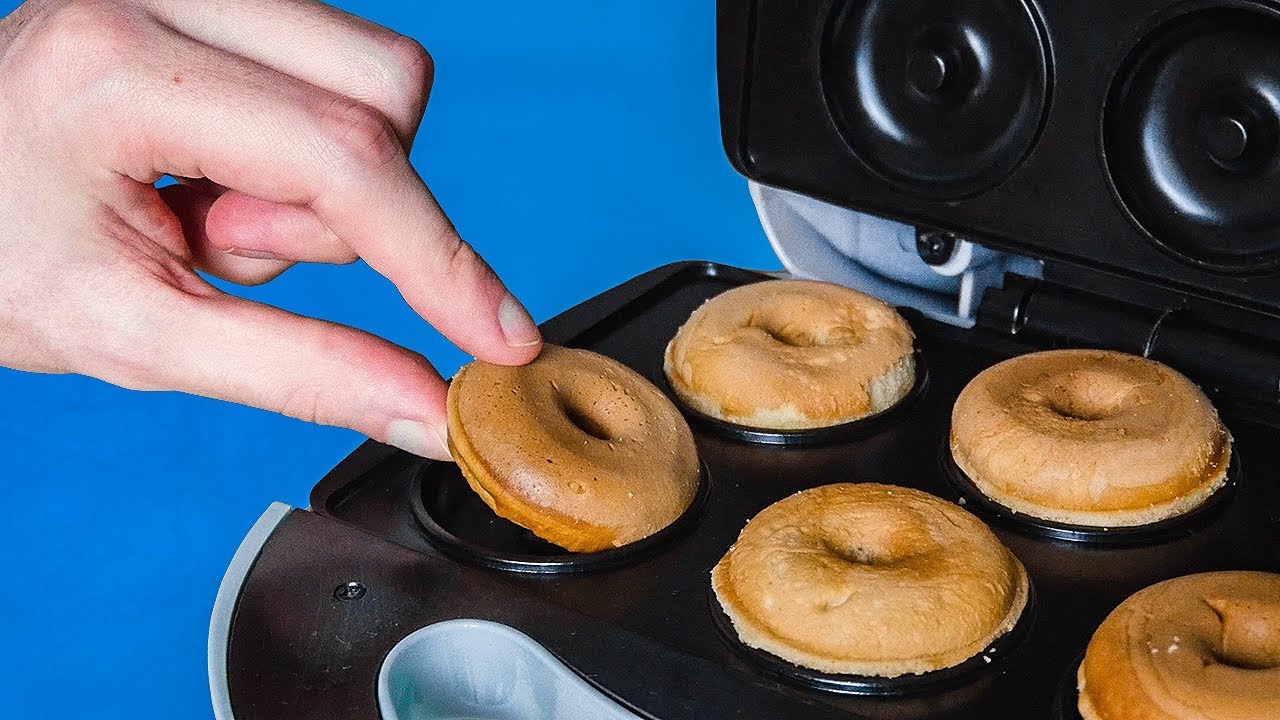 Je teste une machine à donuts
