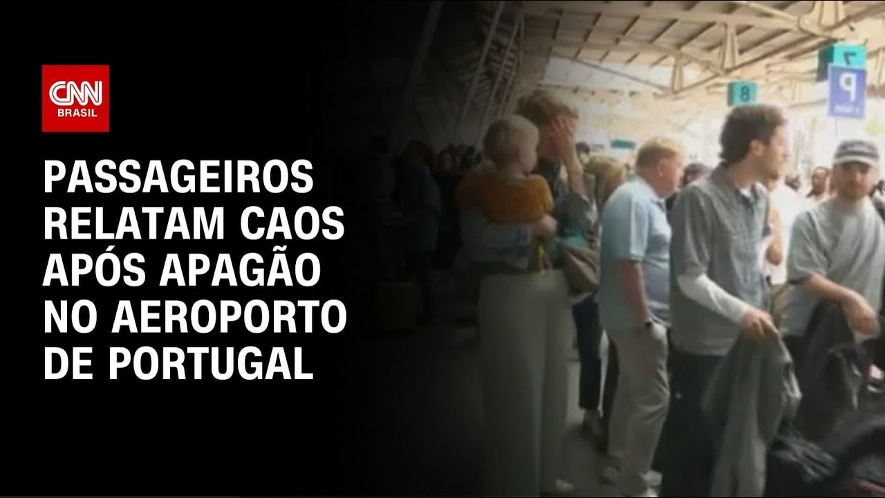 Apagão em Portugal e Espanha: passageiros relatam caos em aeroportos | LIVE CNN
