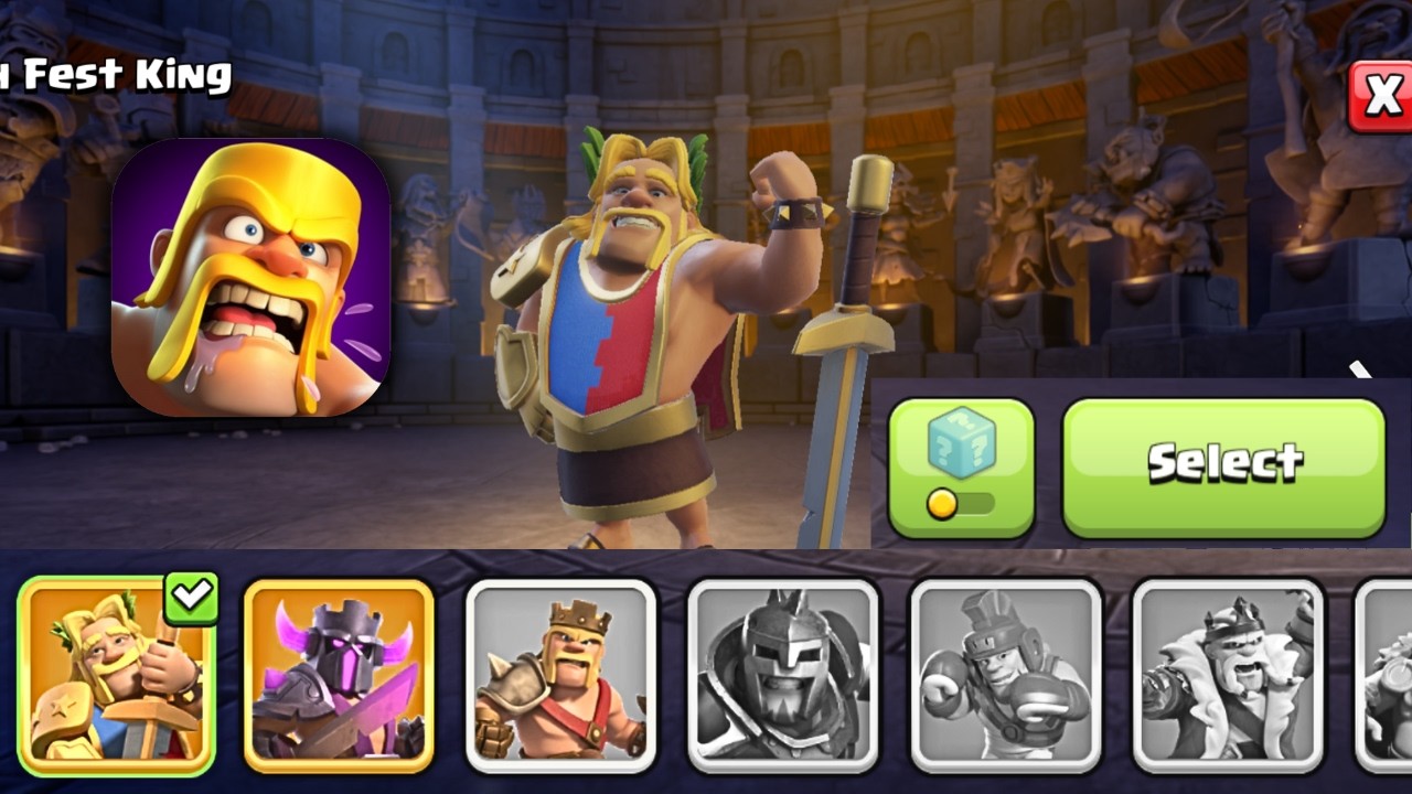 Как изменить облик героя в Clash of Clans