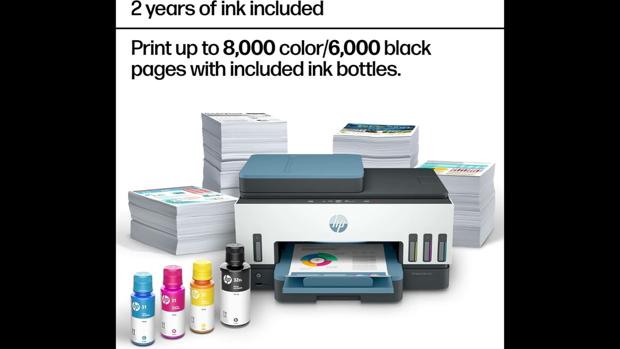 HP Smart Tank 7602 | Wireless All-in-One Ink Tank Printer for Home Office