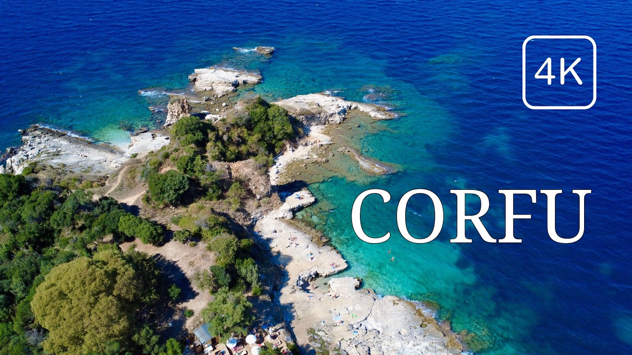Corfu, Greece — 4K UHD Drone Flight - 4K Video Ultra HD