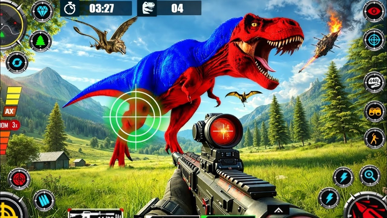 Dino hunter 3d games #dinohuntergame 