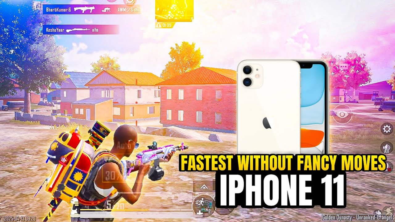 FASTEST PLAYER WITHOUT FANCY MOVES 🔱 IPHONE 11