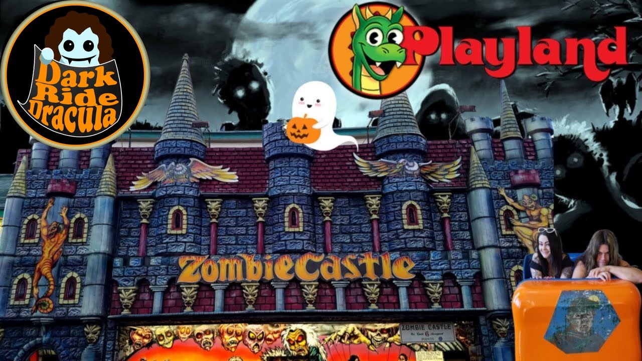 ZOMBIE CASTLE - DARK RIDE - RYE PLAY LAND,NY