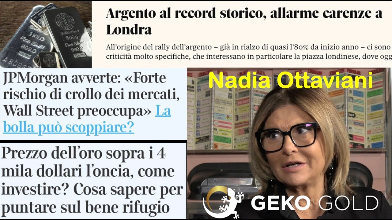 Salviamo i nostri risparmi! Come comprare Oro e Argento? Nadia Ottaviani di Geko Gold risponde