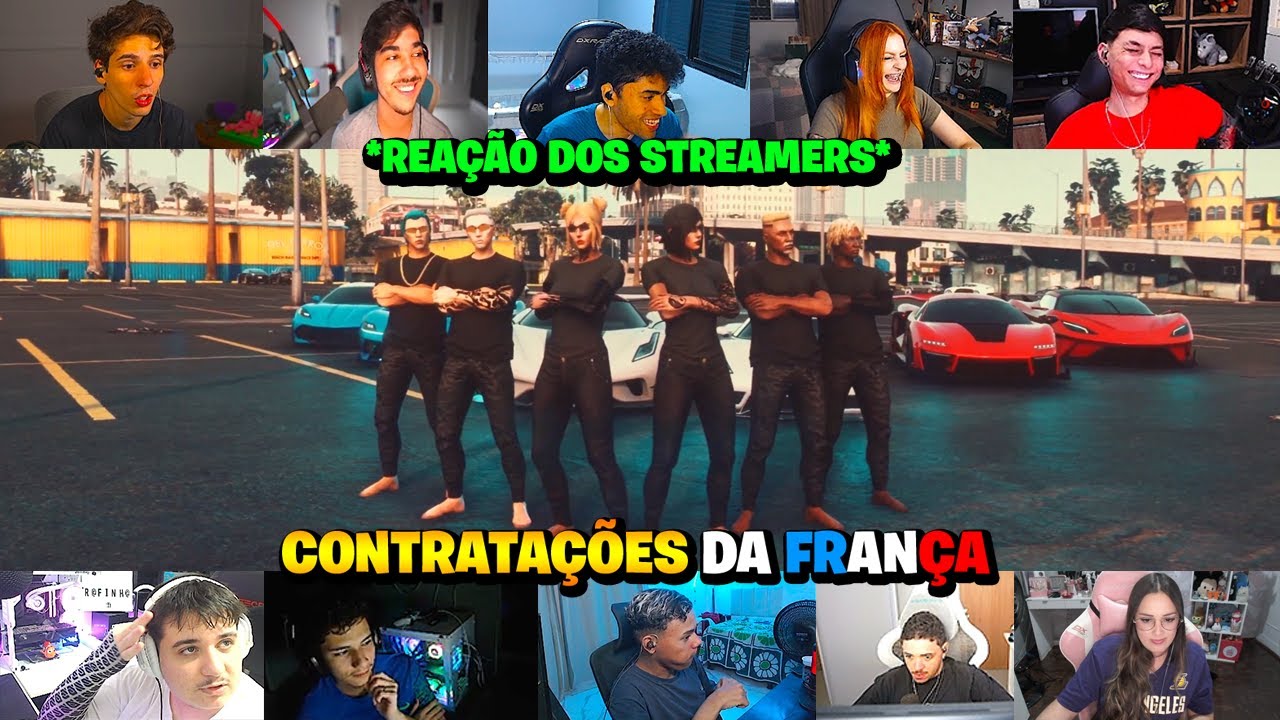 REAÇÃO DOS STREAMERS COM AS NOVAS CONTRATAÇÕES DA FRANÇA!!