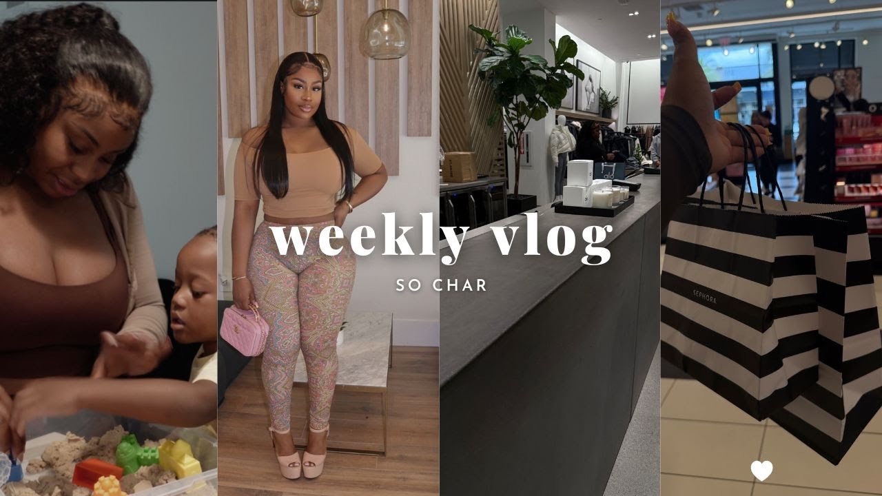 WEEKLY VLOG: MOMMY DUTIES, WORKING, ALO & SEPHORA HAUL ETC. | SO CHAR
