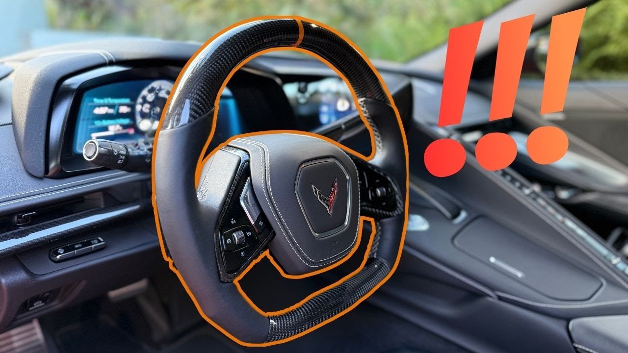 C8 ROUND STEERING WHEEL!!!