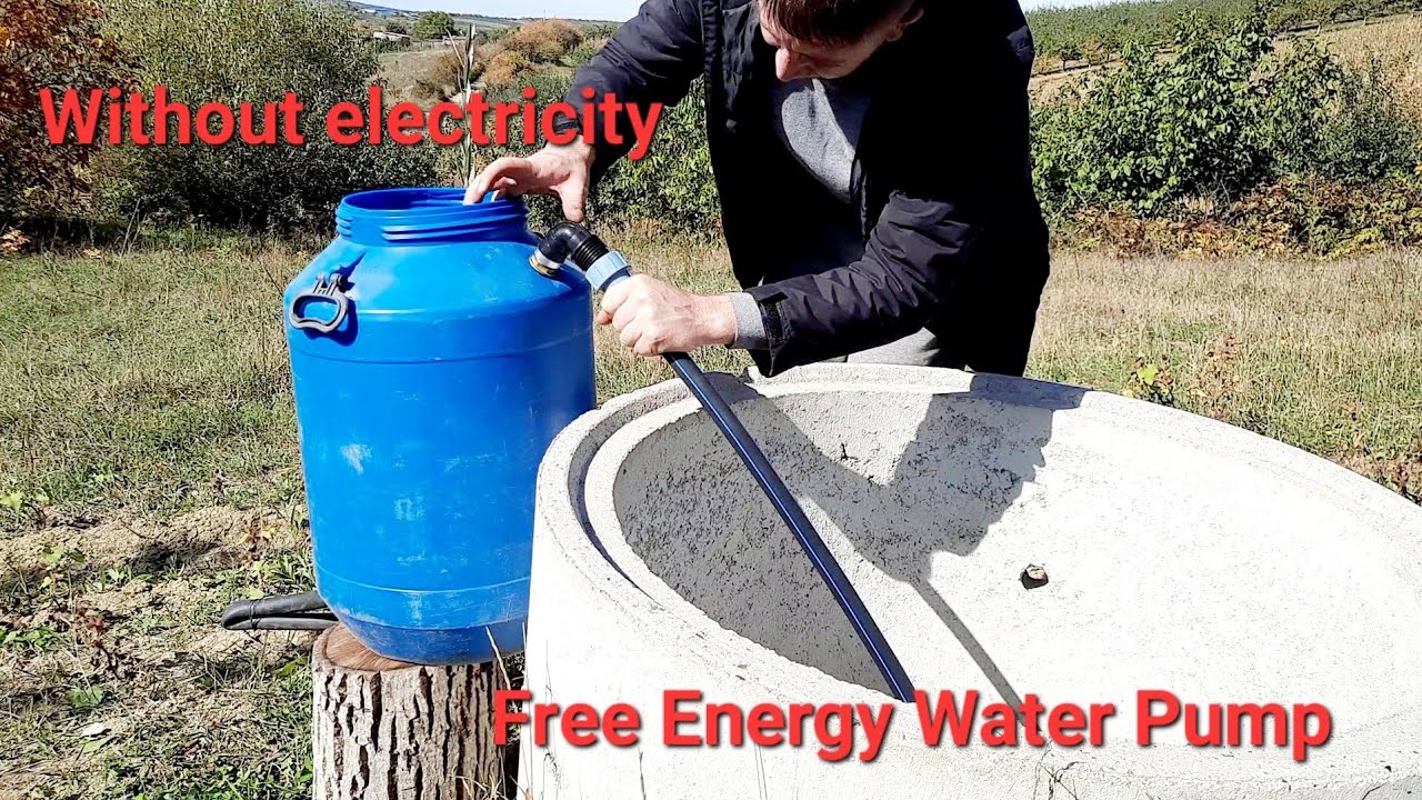 Water pump without electricity without fuel vacuum pump